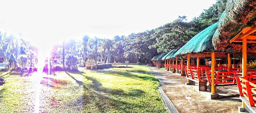 Children can freely run and play in the open grounds.